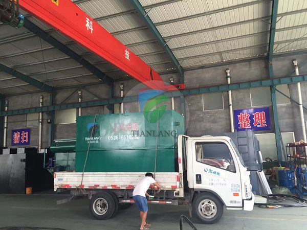 Anhui Gujing Gongzhen wine industry buried sewage treatment equipment delivery